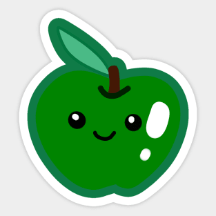 Cute Green Apple Sticker